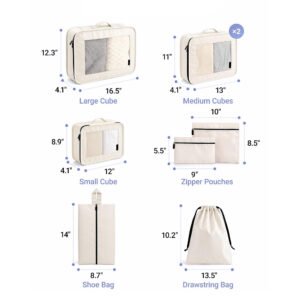 8-Piece Travel Packing Cube Set