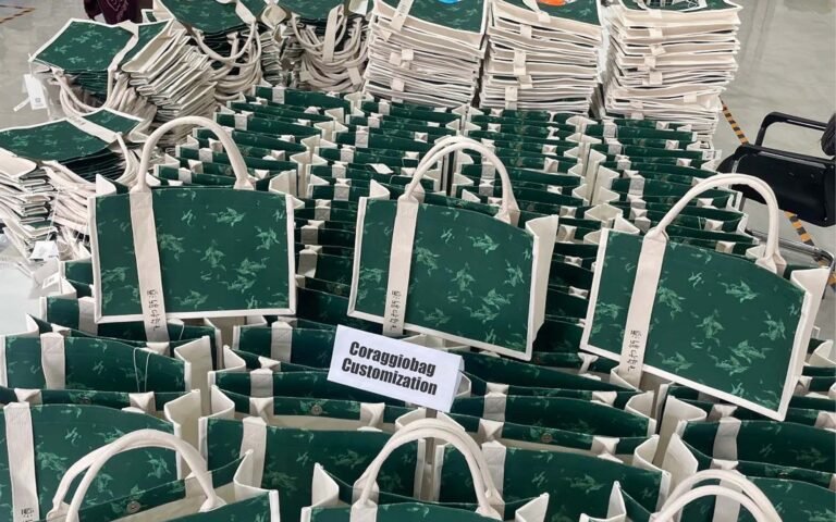 Large canvas tote bag production case