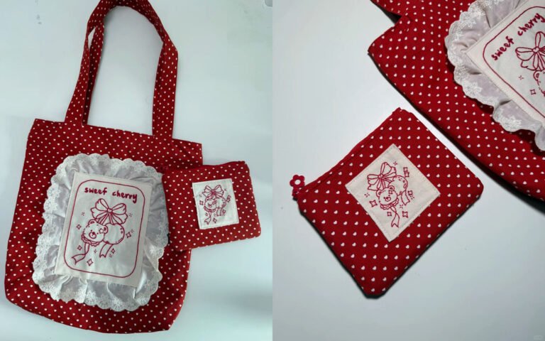 Large canvas tote bag production case