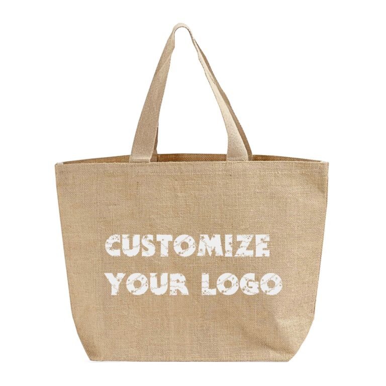 Large Jute Tote Bag