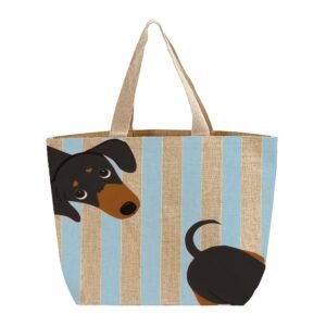 Large Jute Tote Bag
