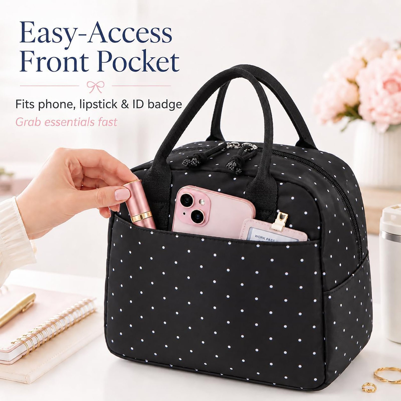 Lunch bag for commuting women