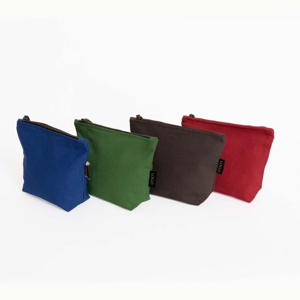Organic cotton cosmetic bag