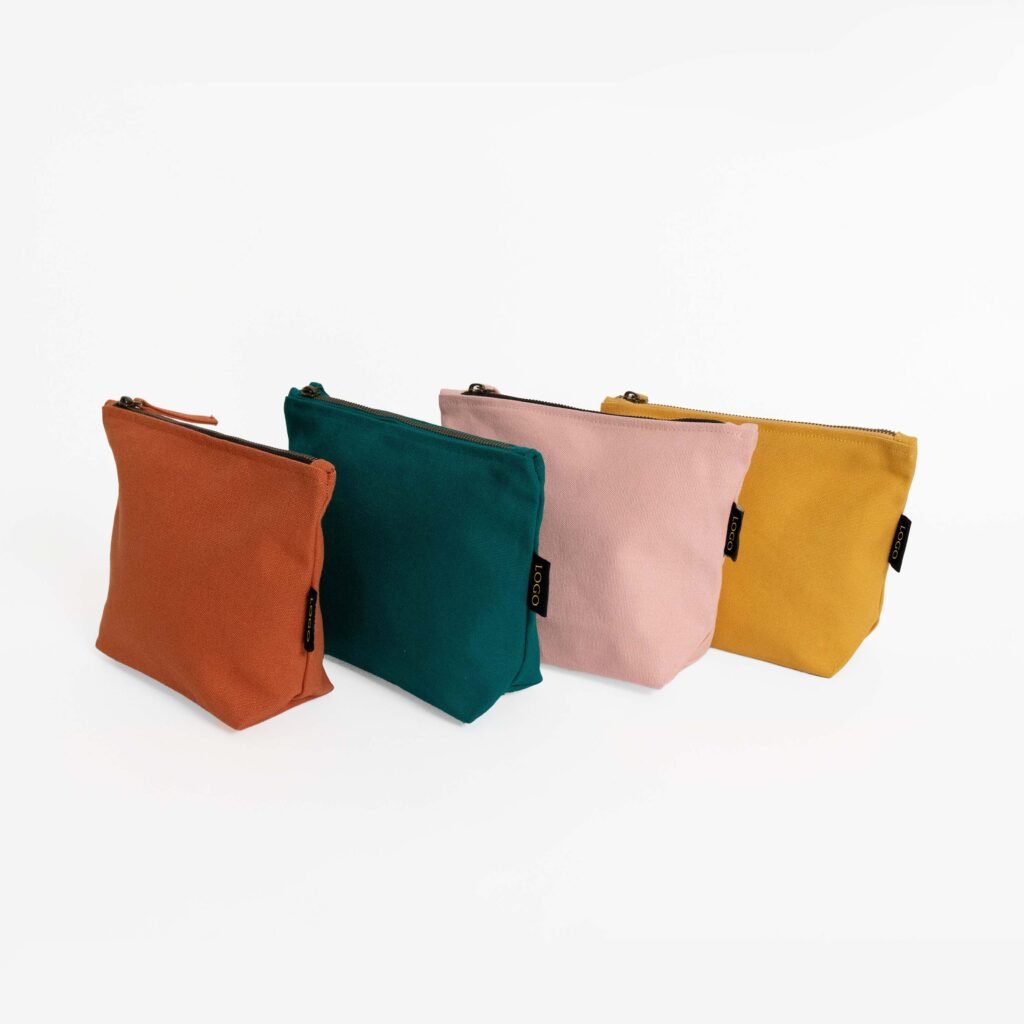 Organic cotton cosmetic bag