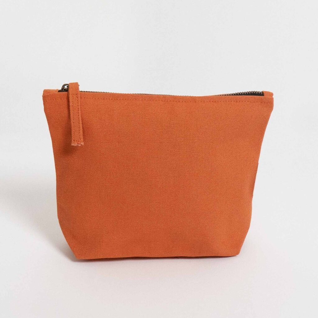 Organic cotton cosmetic bag