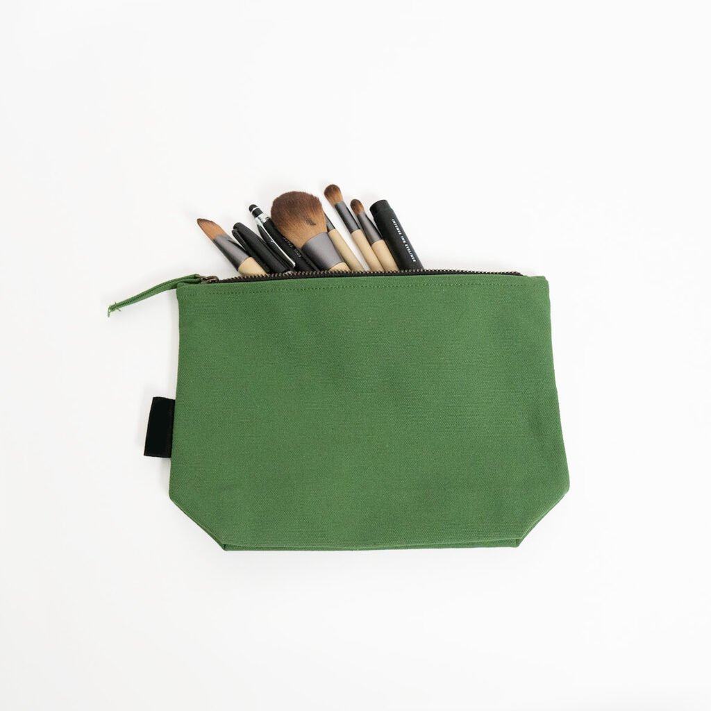 Organic cotton cosmetic bag