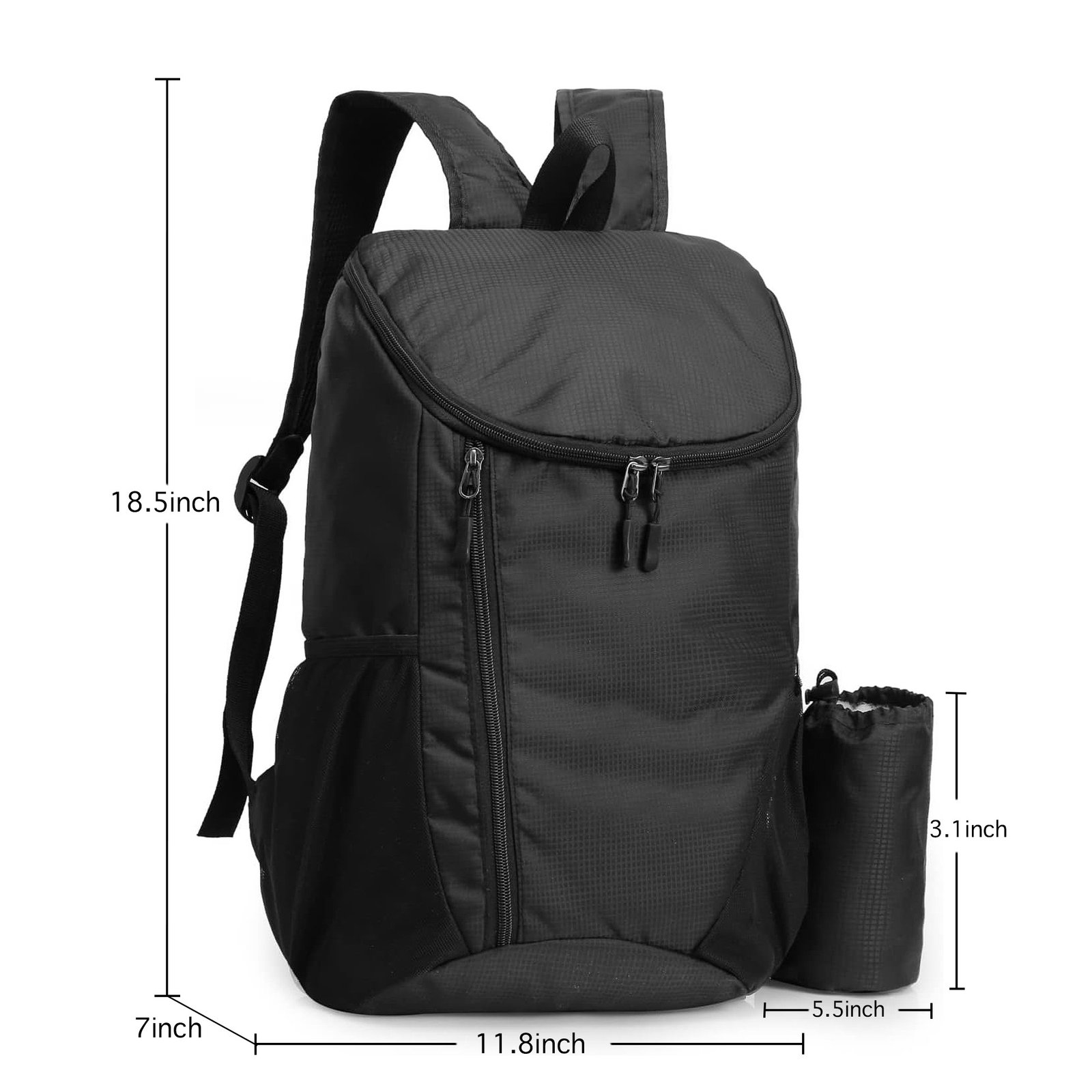 Portable foldable backpack