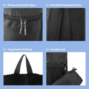 Portable foldable backpack