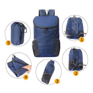 Portable foldable backpack