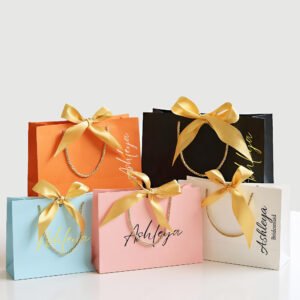 Custom Ribbon Gift Bags