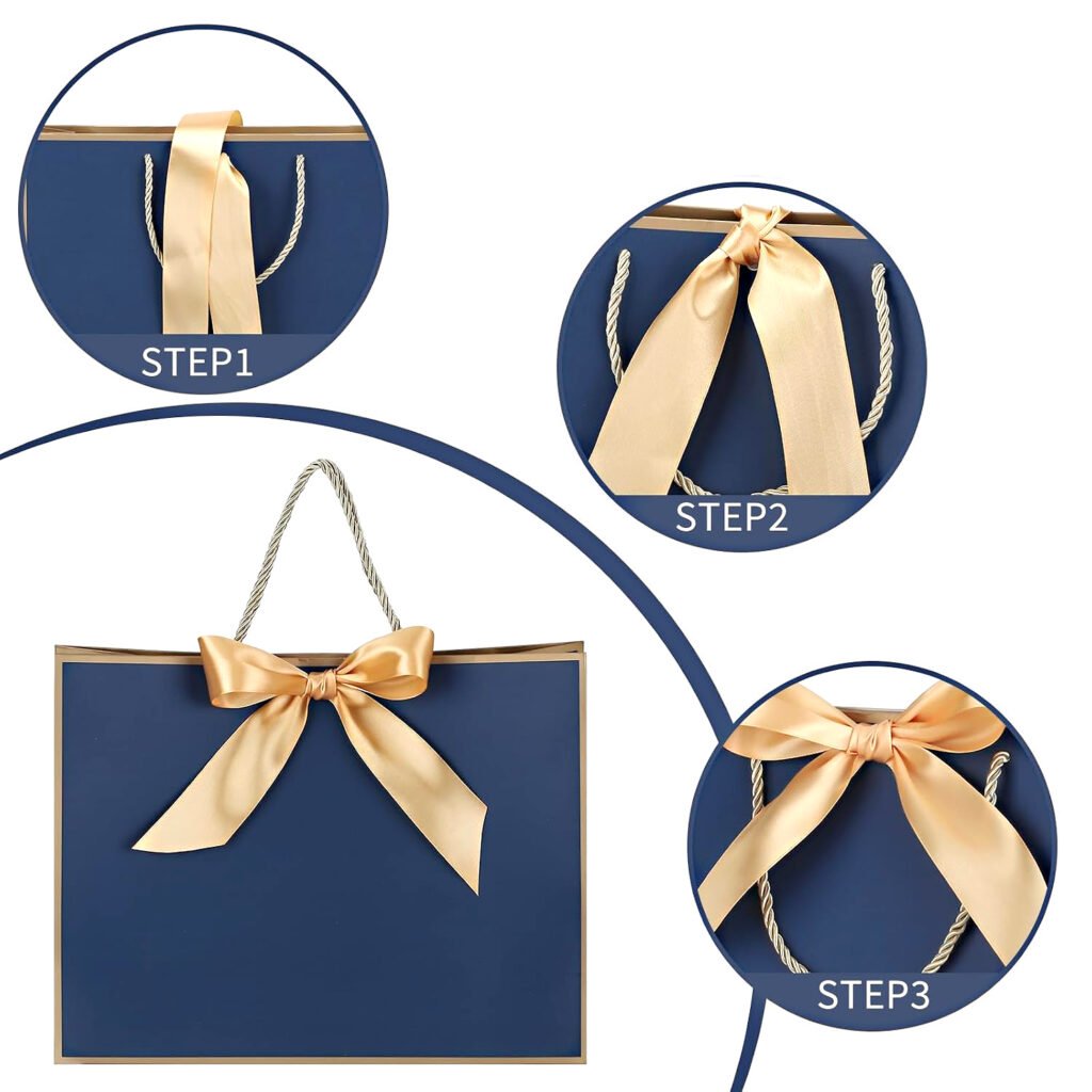 Custom Ribbon Gift Bags