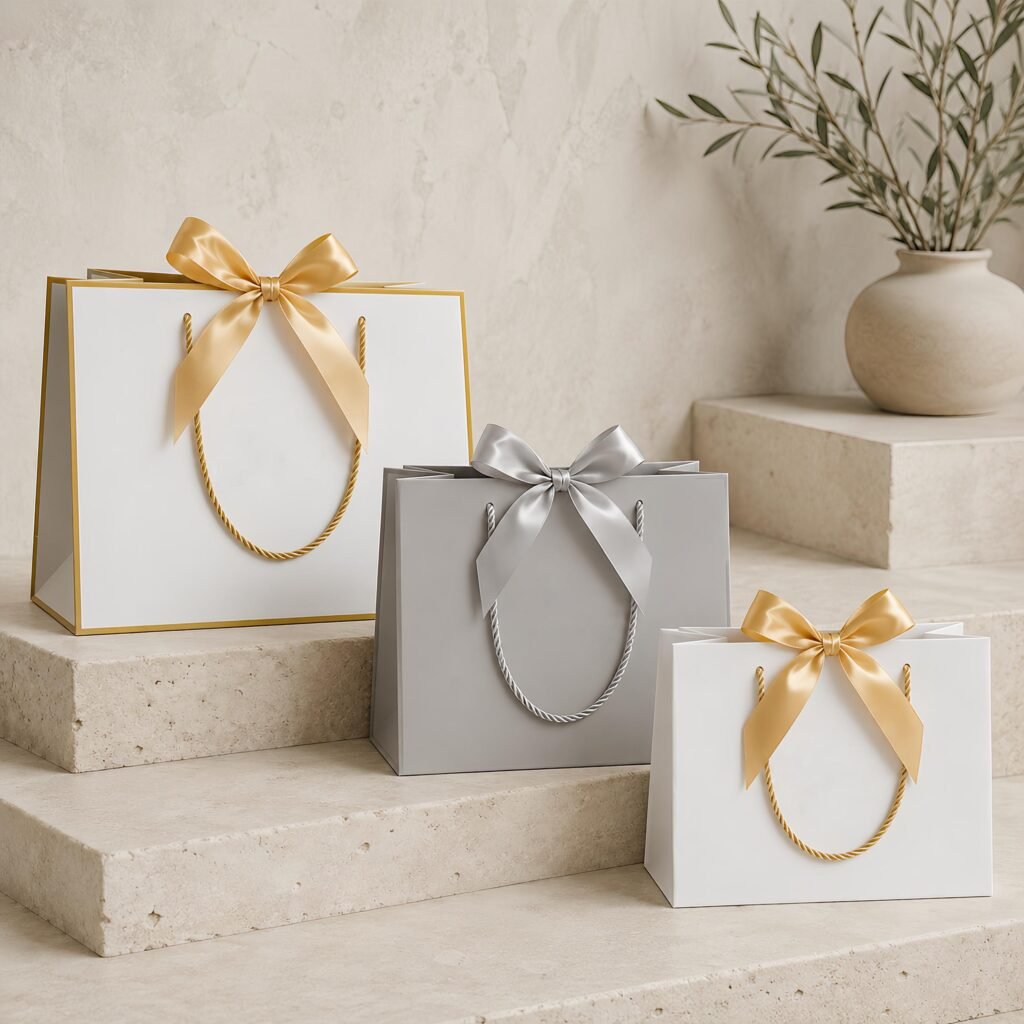 Custom Ribbon Gift Bags