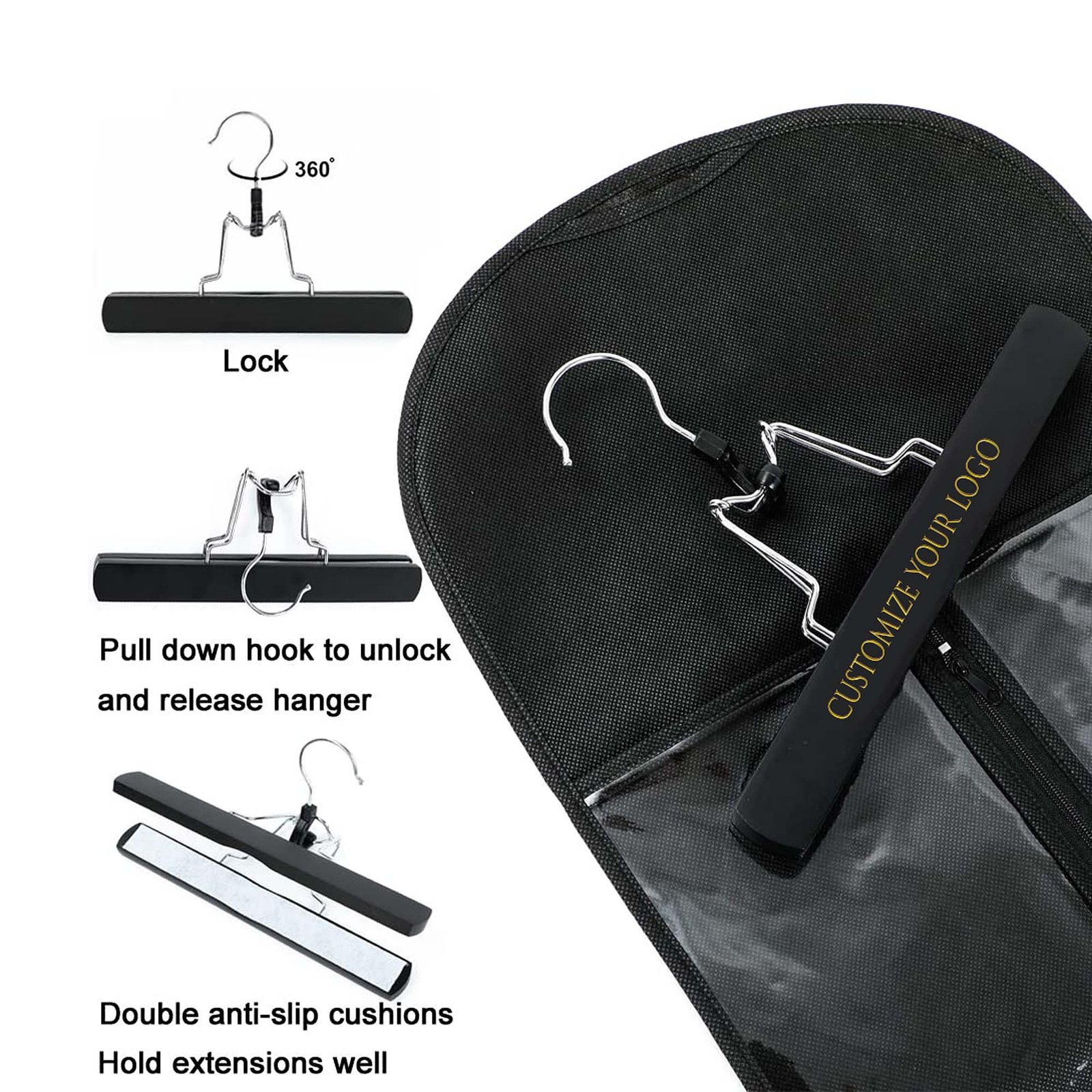 Non-woven Wig Storage Bag Set