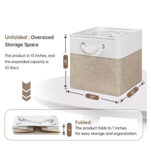 Collapsible fabric storage box