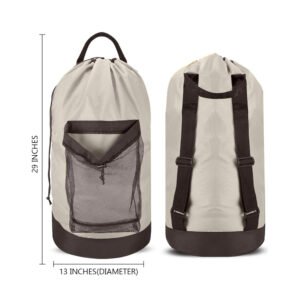 Large capacity laundry bag backpack