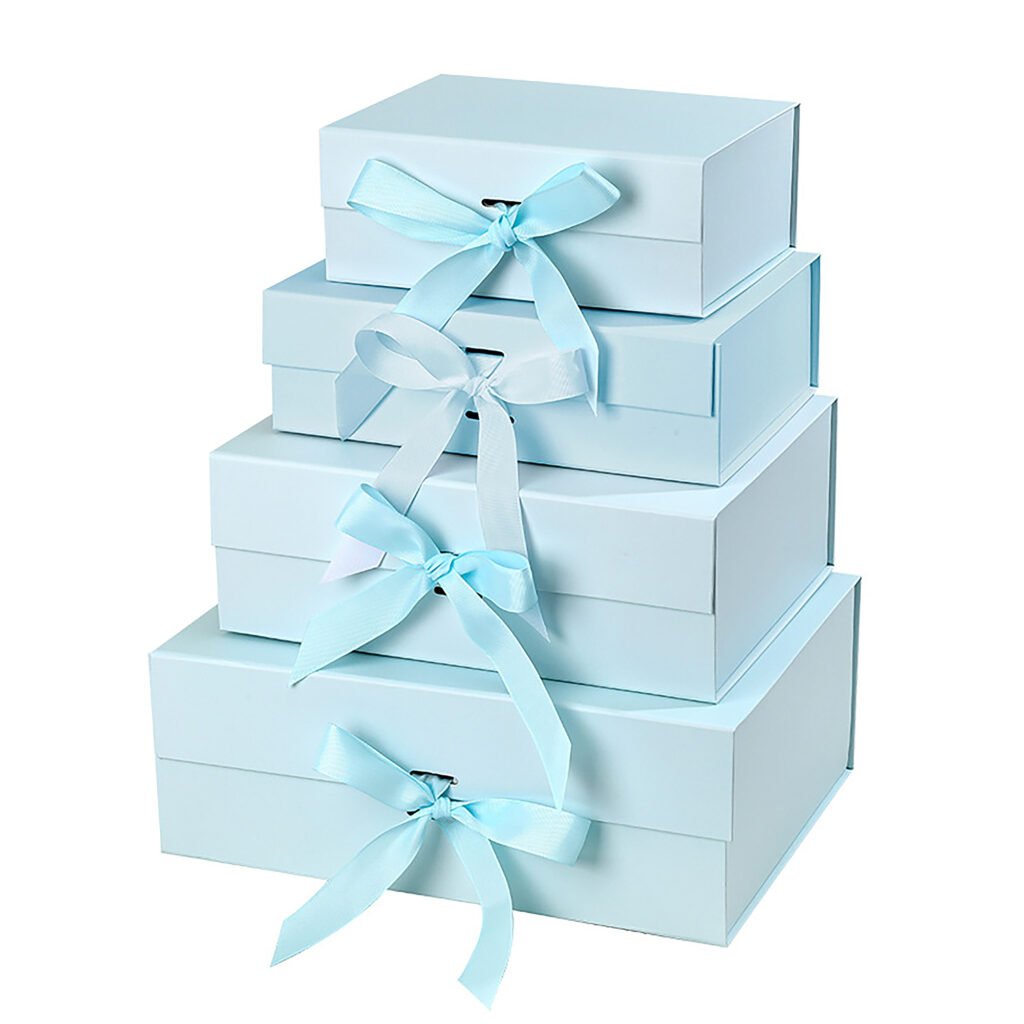 Custom Magnetic Gift Box with Ribbon