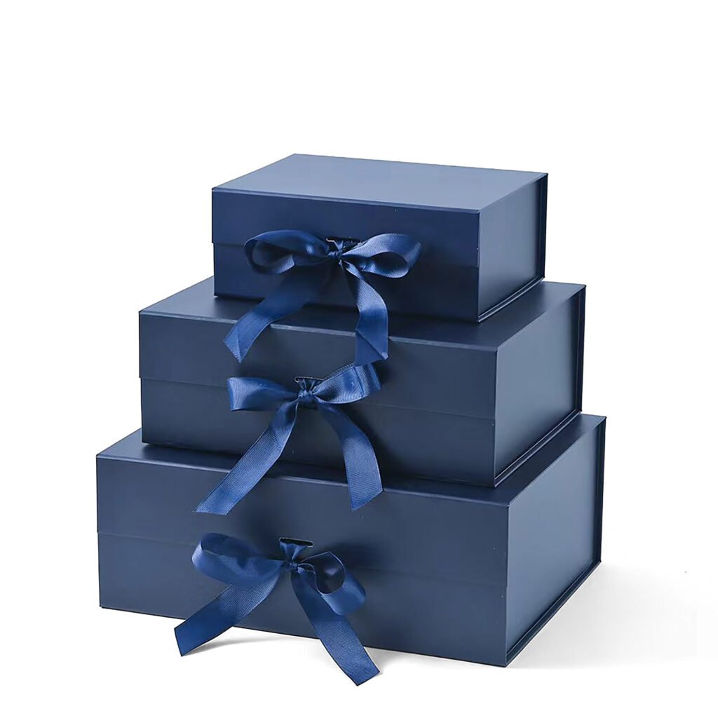 Custom Magnetic Gift Box with Ribbon