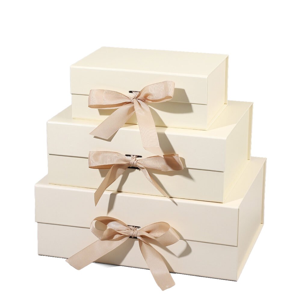 Custom Magnetic Gift Box with Ribbon