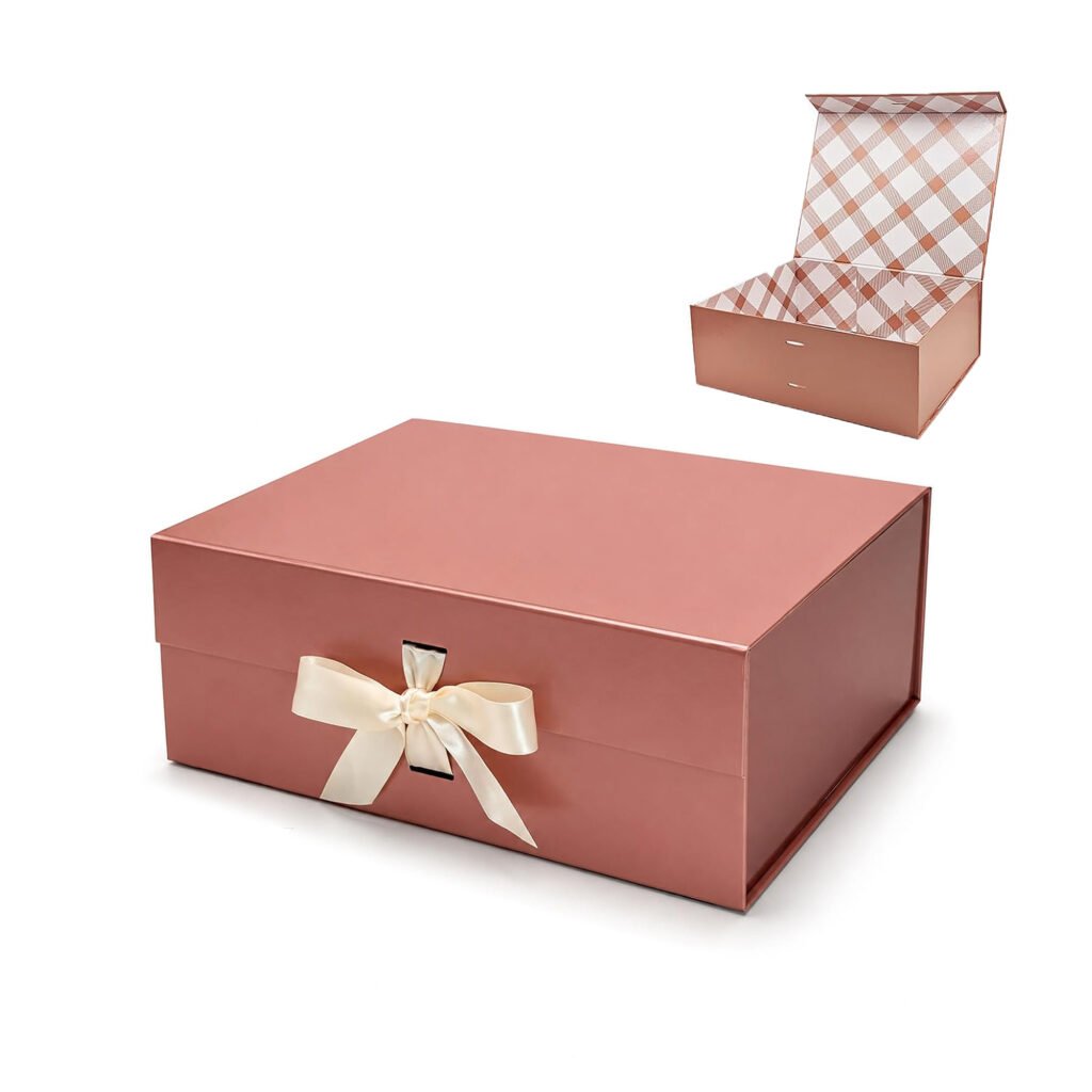 Custom Magnetic Gift Box with Ribbon
