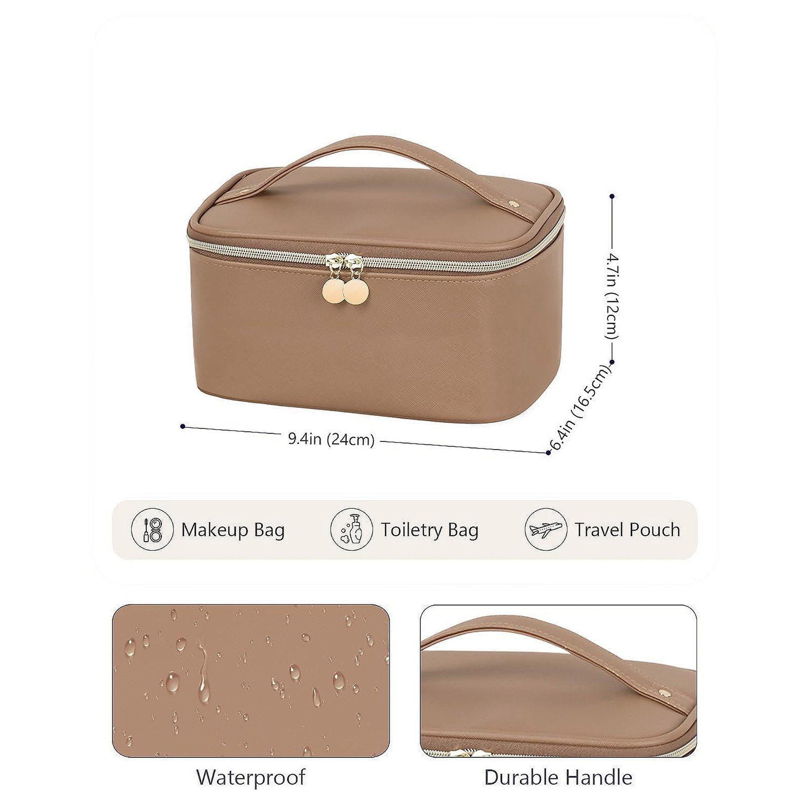 PU Leather Travel Makeup Case