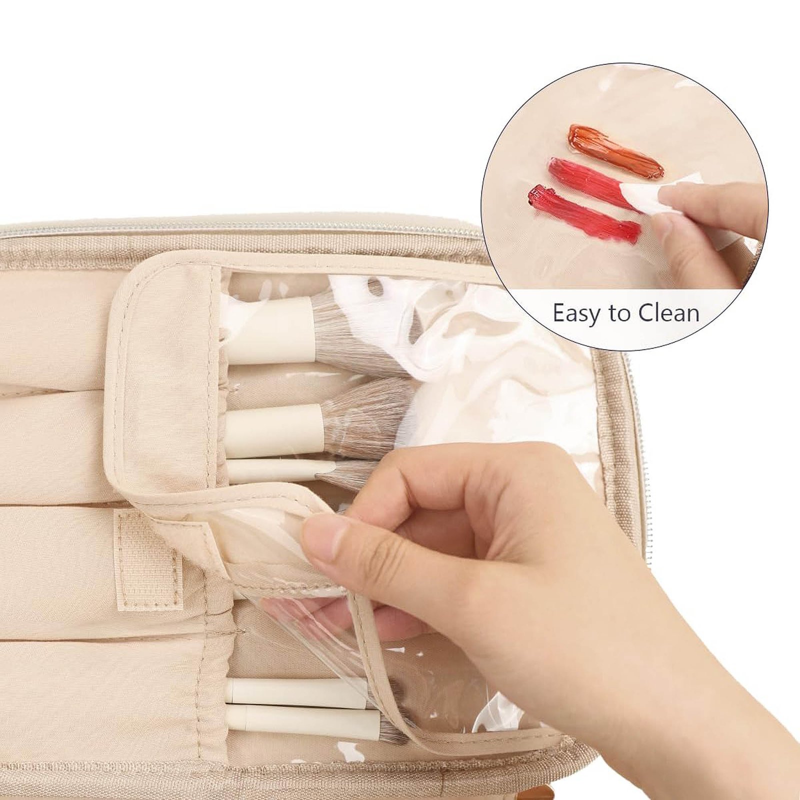 PU Leather Travel Makeup Case
