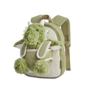 Children’s backpack with a detachable plush toy