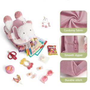 Children’s backpack with a detachable plush toy