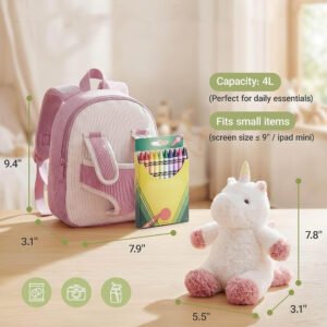 Children’s backpack with a detachable plush toy