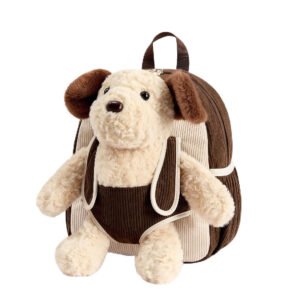 Children’s backpack with a detachable plush toy